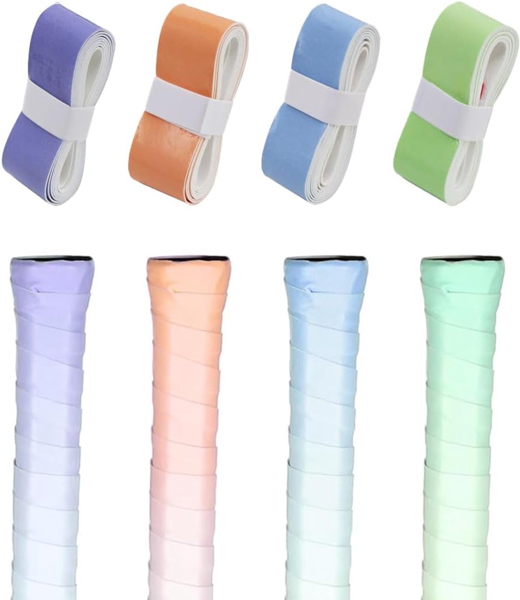 Gripbanden voor rackets 110 cm - multi-kleur - comfortabele grip - ideaal voor badminton en tennis - ShopVlot