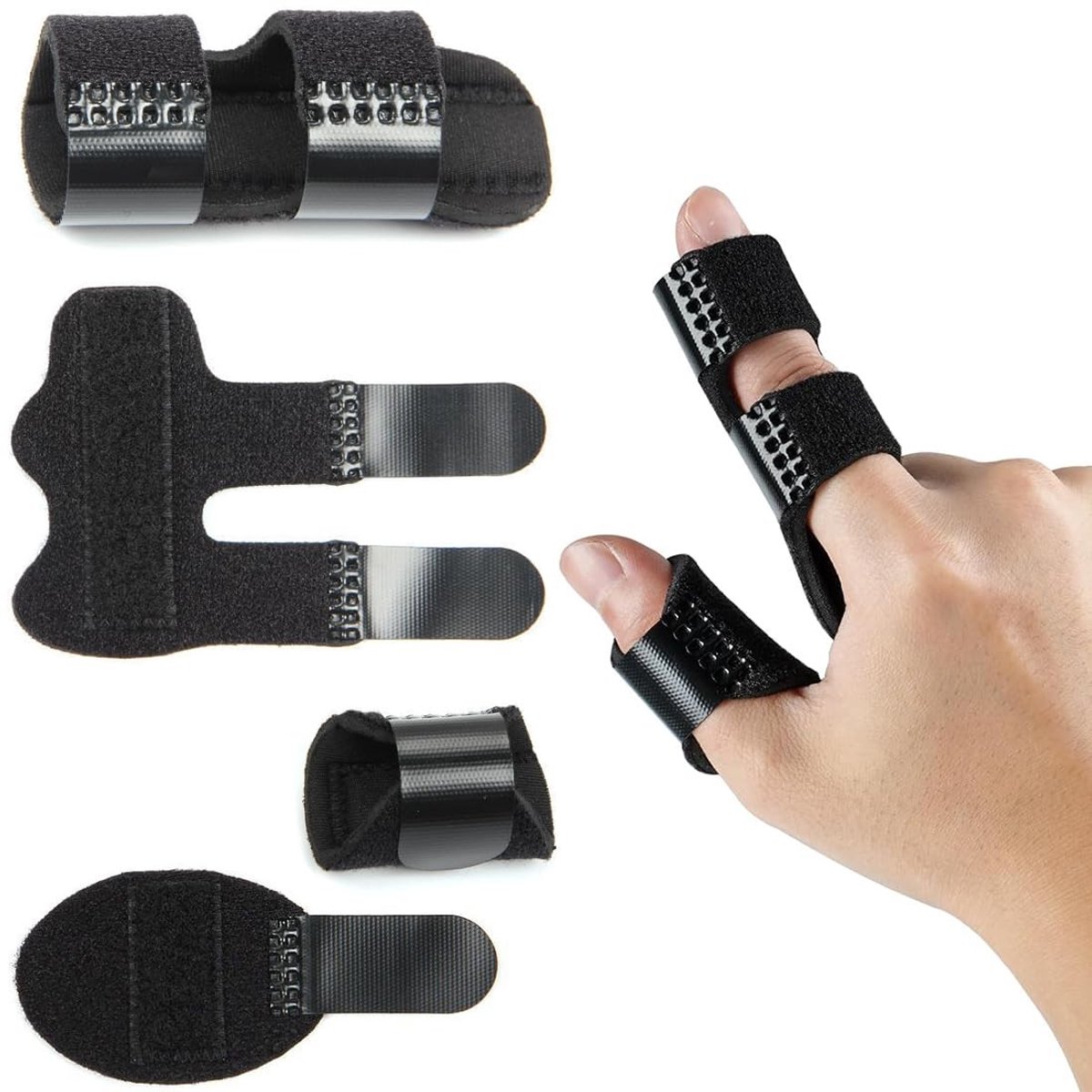 Solidchoice - Finger Splint Set met Snap Closure voor Vingersteun