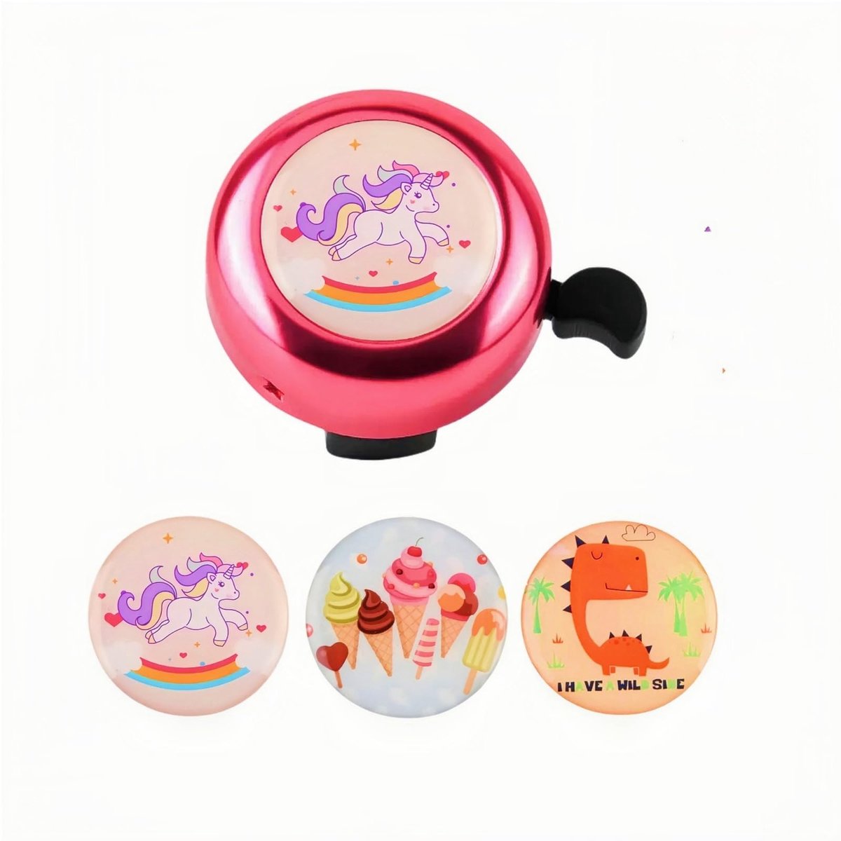 Solidchoice - Kindvriendelijke Fietsbel met Stickers