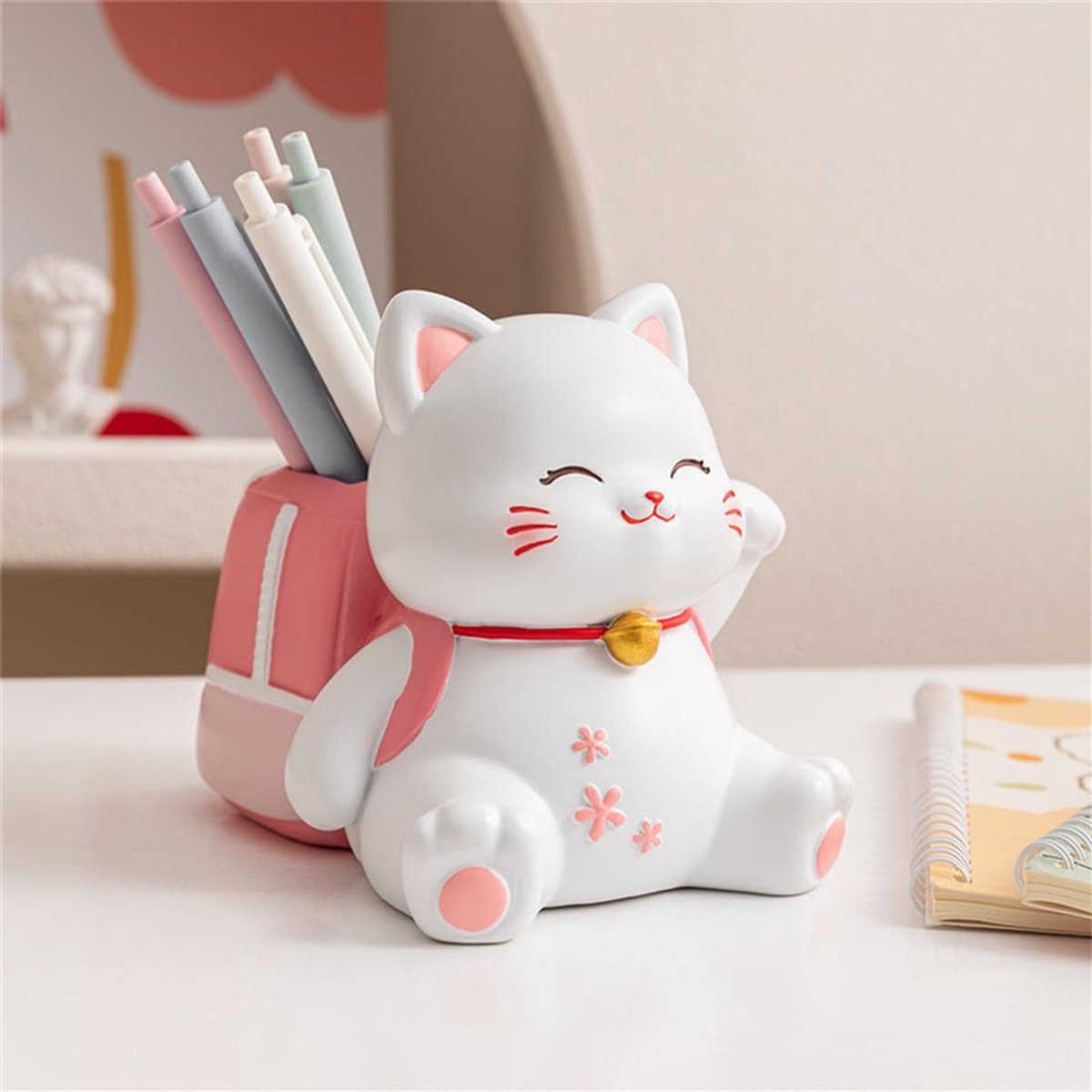 Solidchoice - Creatieve Lucky Cat Penhouder voor Bureau