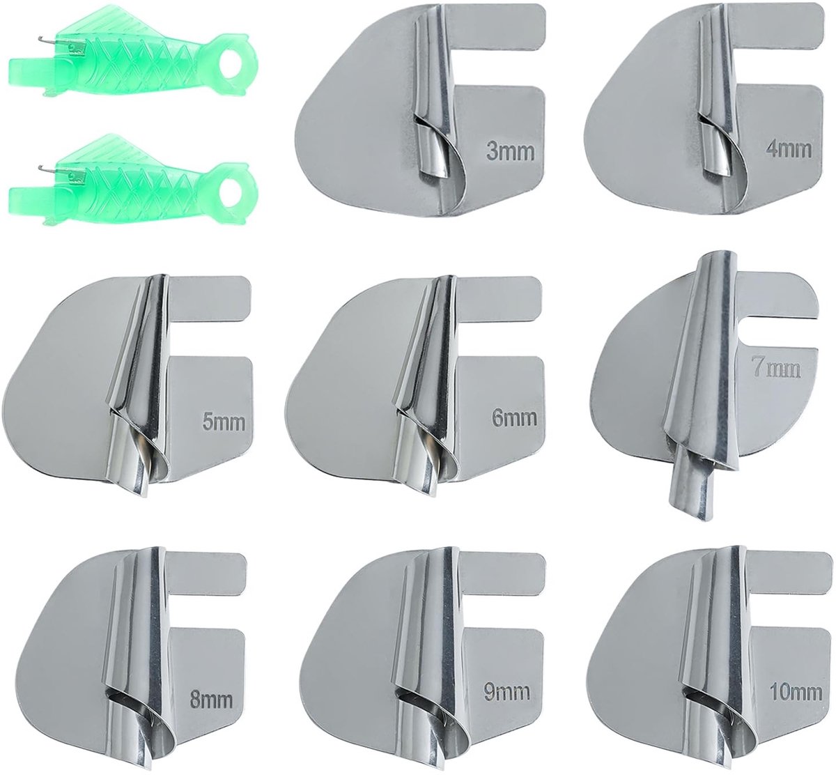 Solidchoice - Set van 8 Rolzoom Voet voor Naaimachines van RVS
