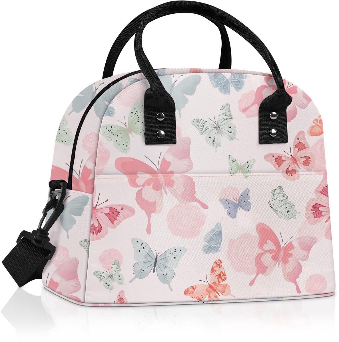 Solidchoice - Insulated Lunch Bag voor Vrouwen met Bloemmotief
