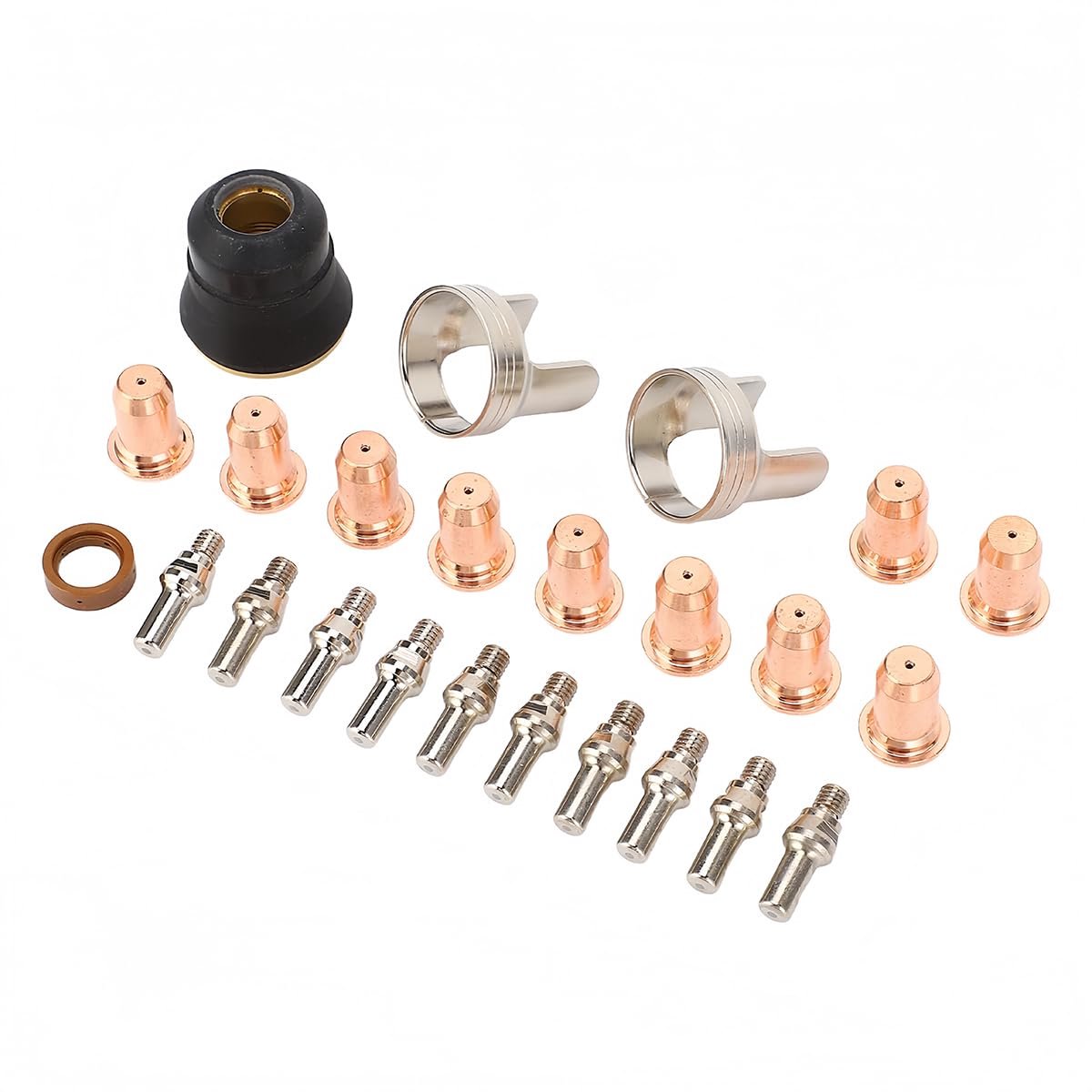 Plasma cutter verbruiksmateriaal kit 24 stuks - IPT40 elektroden en mondstukken - voor CUT55 CUT65 - ShopVlot