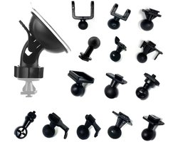 SnelShoppen - Auto Zuignap Dashcam GPS Houder voor Voertuig Videorecorder - Antislip Dashboard Houder met 14 Gewrichten en 13 Hoofdadapters