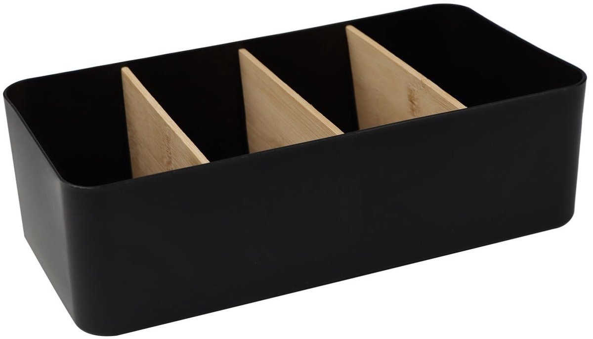 Solidchoice - Bamboe Bureau Organizer met 4 Compartimenten