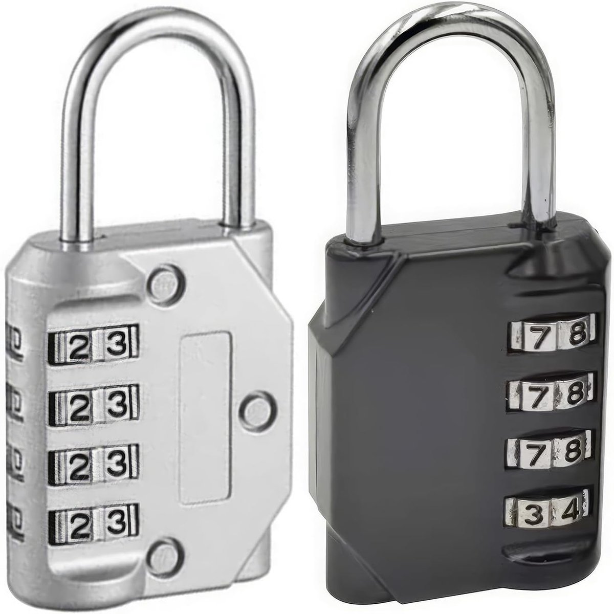 Digitale combinatie sloten 2 stuks - instelbare code - weerbestendig - voor school en sportlockers - ShopVlot