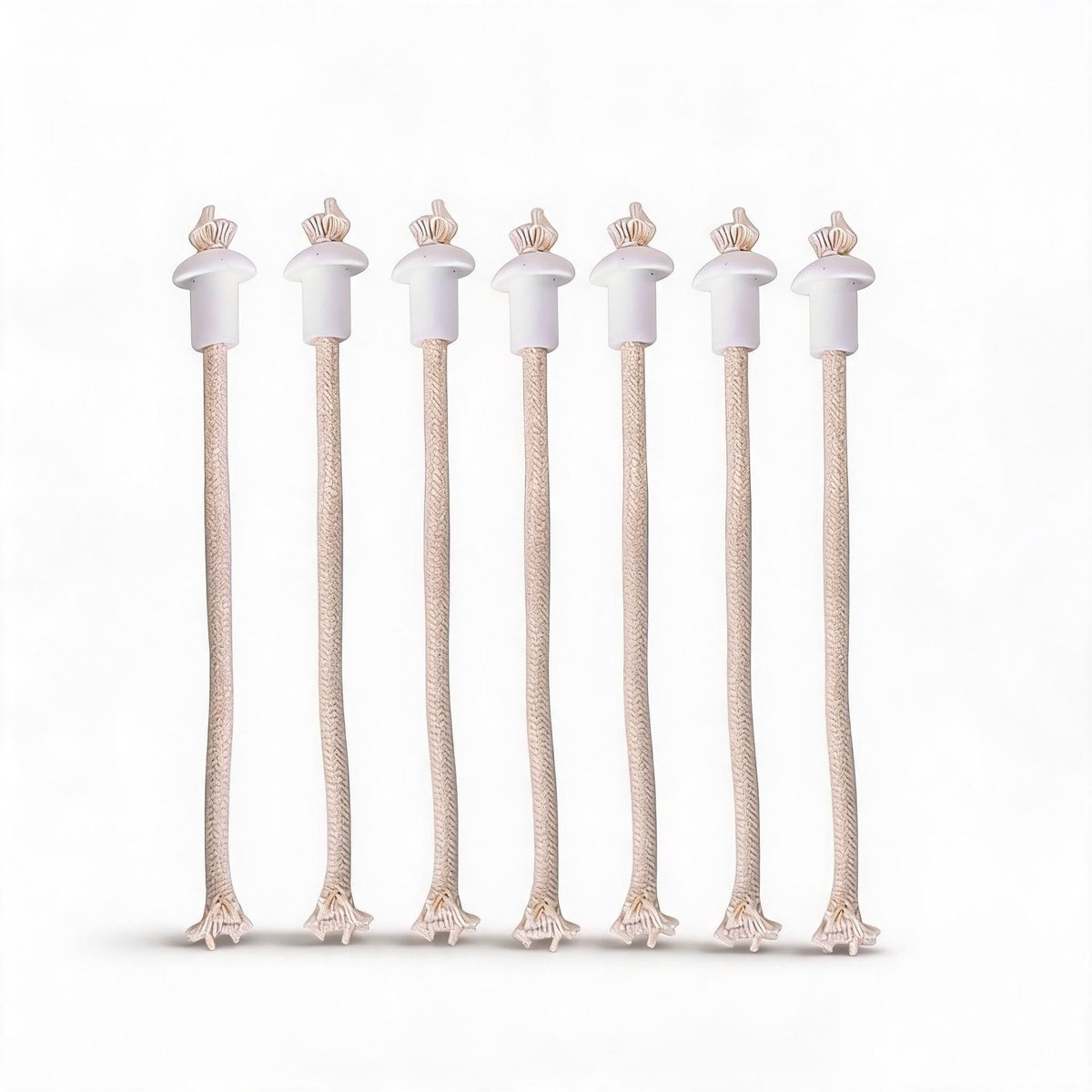 Solidchoice - 7 Stuks Olie Lamp Lont met Keramische Houder