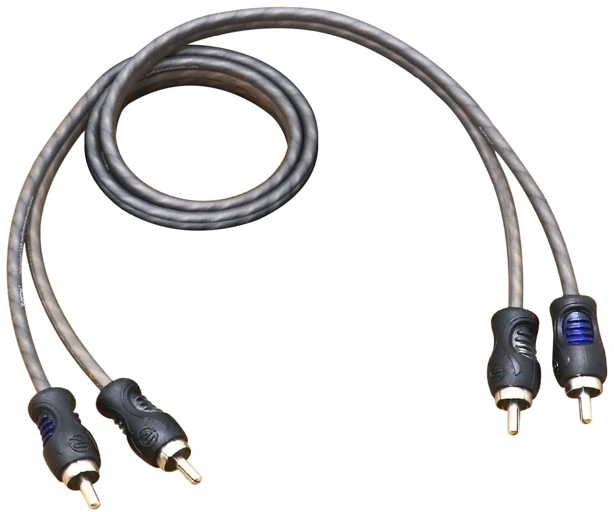 Solidchoice - 1ft 2-Kanaals RCA Audiokabel met Geluidsisolatie