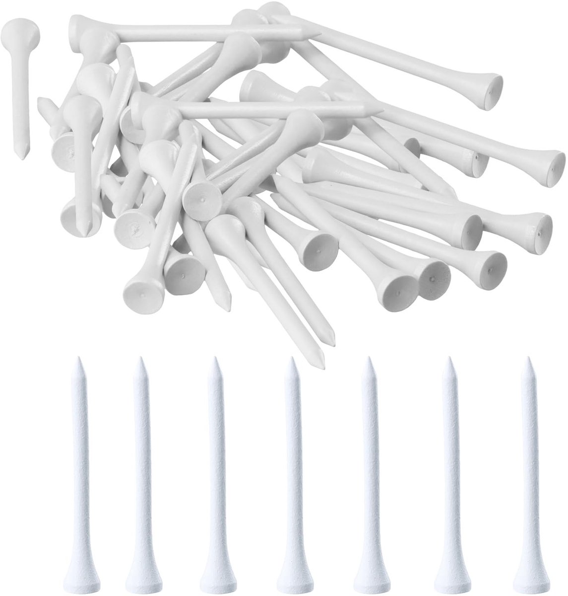 Solidchoice - Set van 100 Biologisch Afbreekbare Golf T-Shirts 70mm