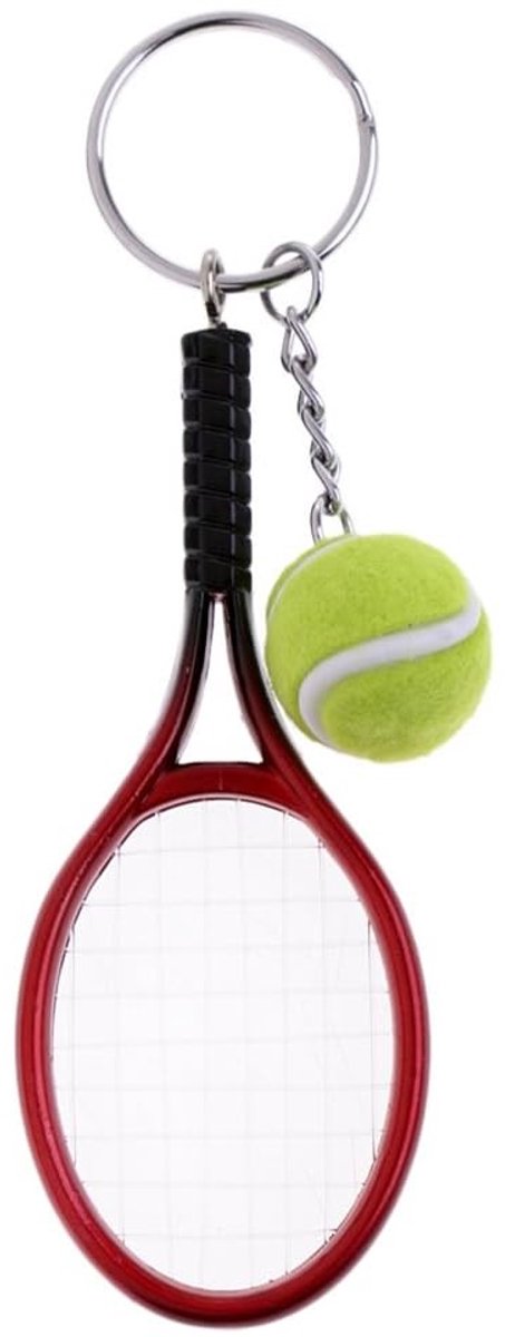 Solidchoice - Sleutelhanger Tennis Racket met Mini Tennisbal