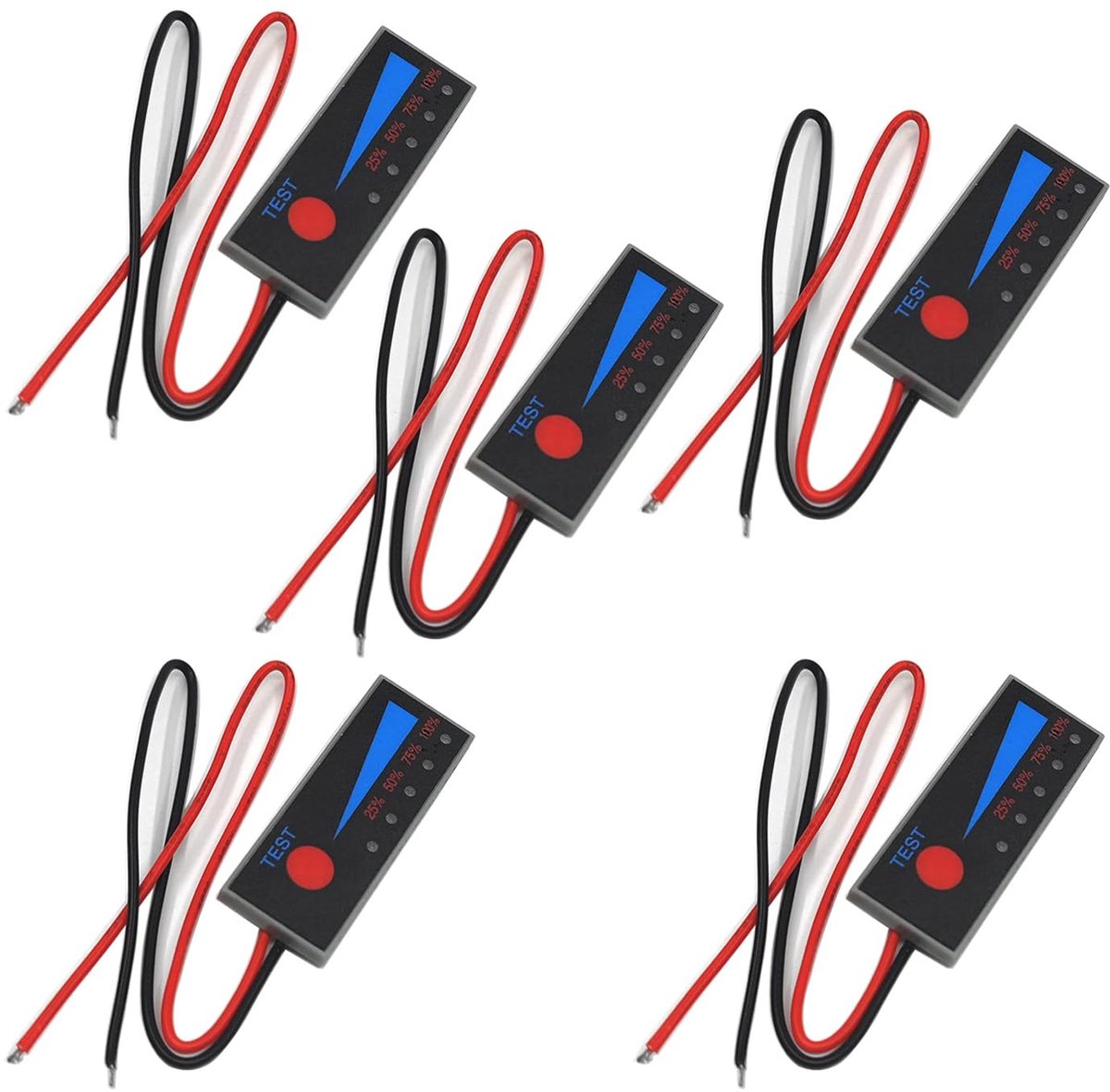 GTIWUNG 5pcs 5S lithium battery capacity indicator module battery capacity indicator Li-ion battery percentage display - ShopVlot