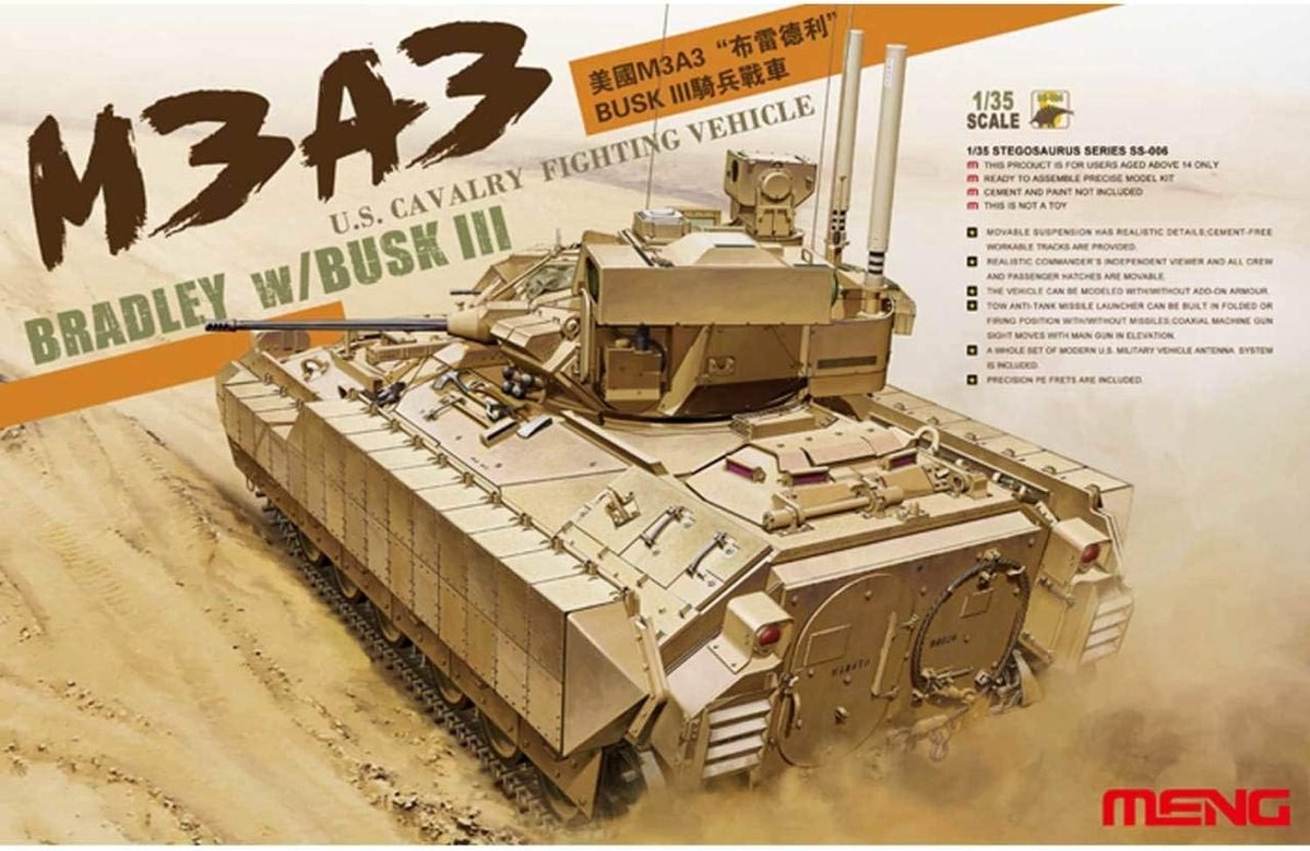 Modelbouw US M3A3 Bradley 1:35 - Busk III - Gedetailleerde kit - Voor de modelbouwer - ShopVlot