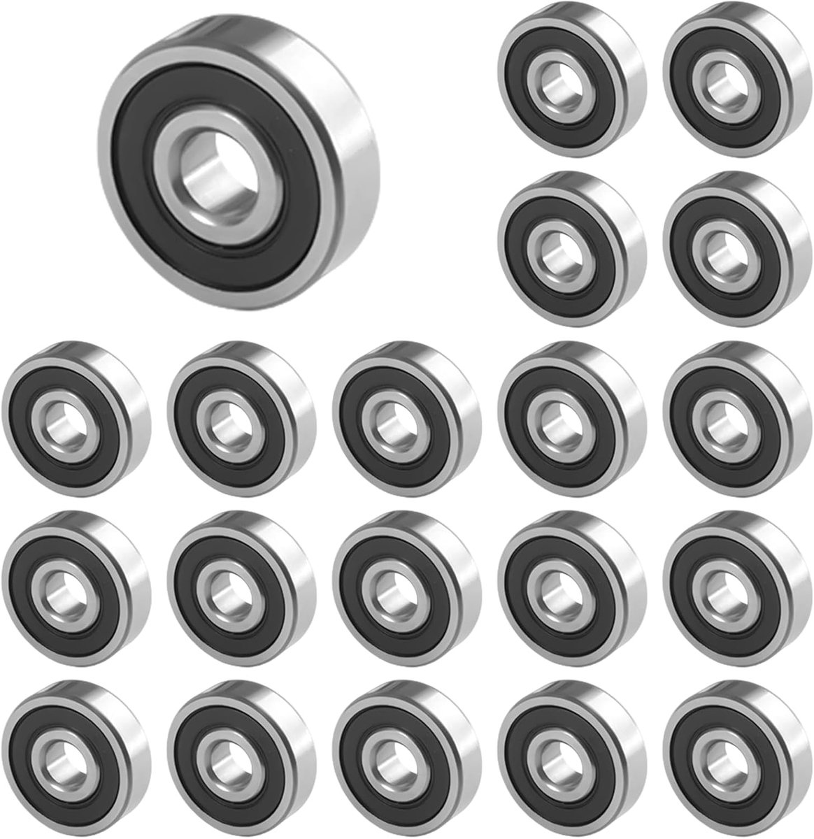 Kogellagers 16 x 5 x 5 mm - Dubbel Blindage - 20 Stuks - Ideaal voor Skateboards en Scooters - ShopVlot