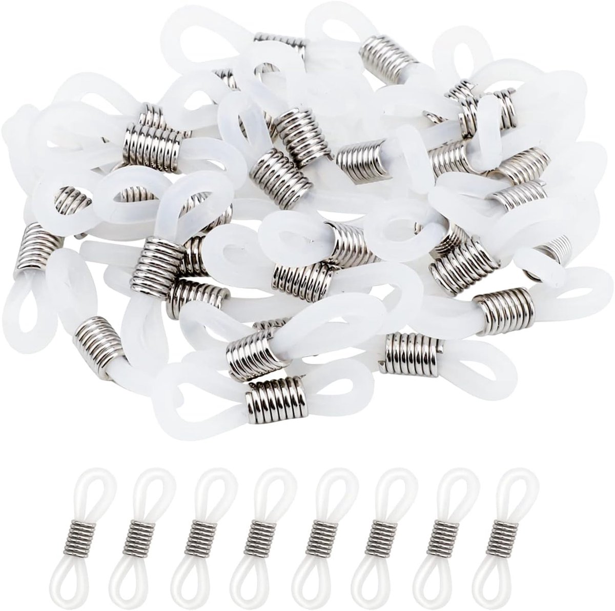 Brilketting 22 mm - rubberen lussen - 40 stuks - handige bevestiging - ShopVlot