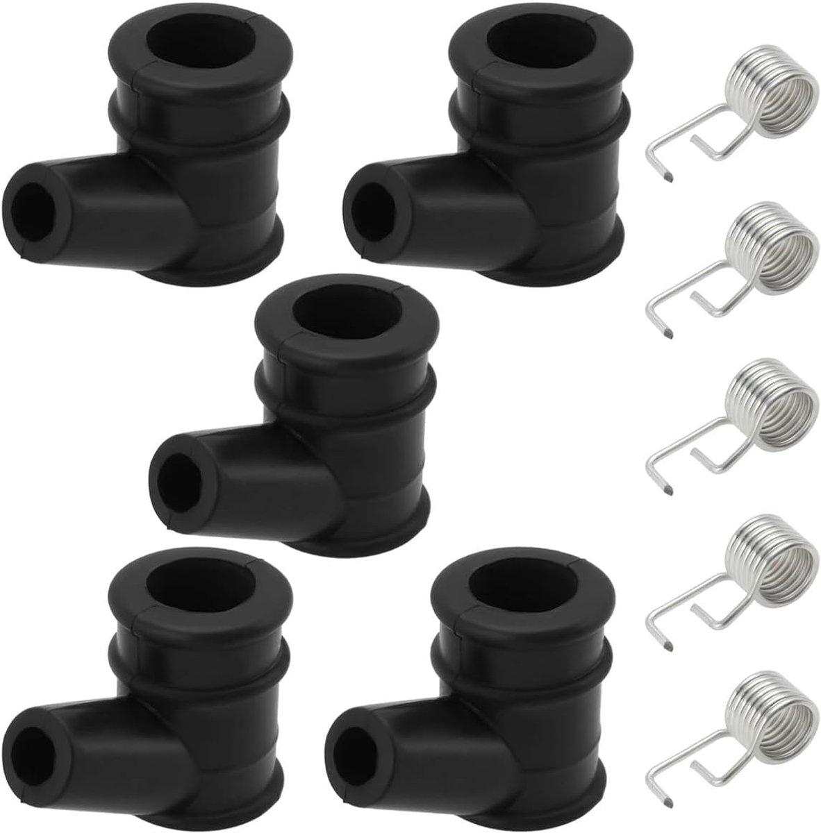 Bougie connectoren set van 5 - met geïntegreerde veer - voor betrouwbare prestaties - ideaal voor kleine motoren - ShopVlot