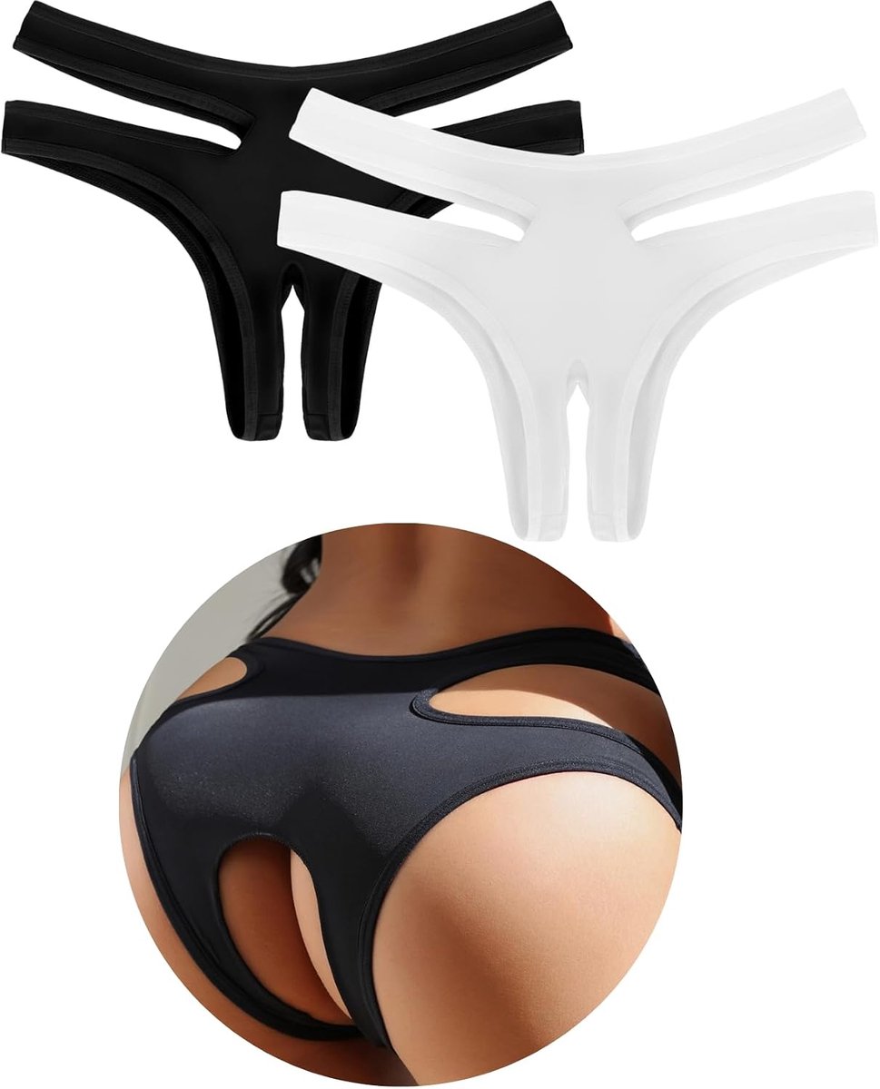 Damesondergoed Plus Size - Zwart/Wit - Comfortabele Pasvorm - Ideaal voor Elke Dag - ShopVlot