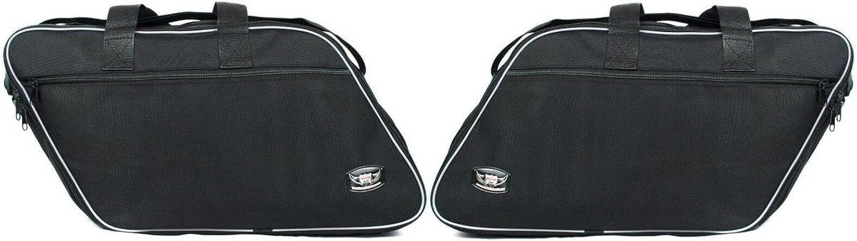 Bagagezak voor motor - zware kwaliteit polyester - met buitenvak - ideaal voor Harley Davidson - ShopVlot