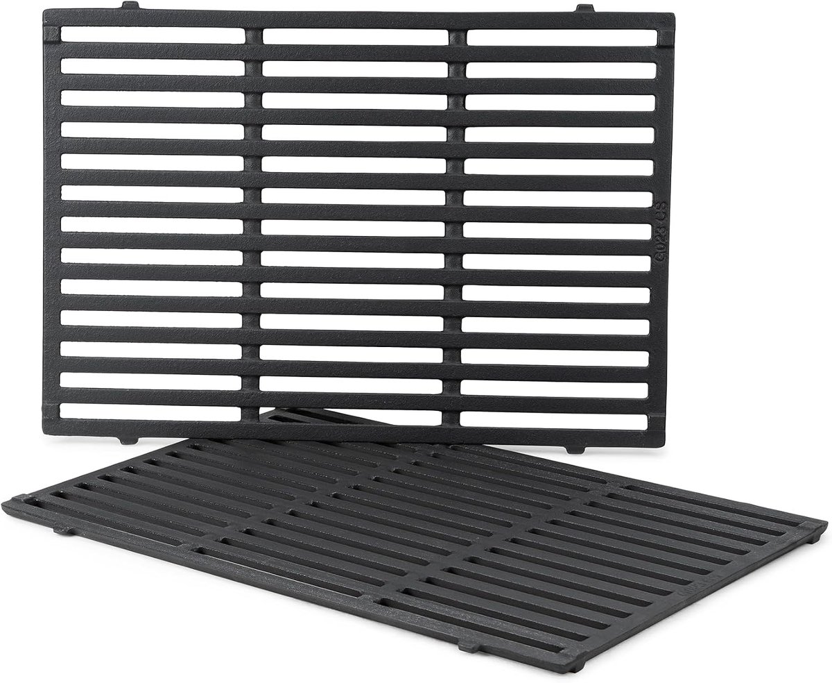 Grillrooster gietijzer 47,5 x 33,8 cm - vervangingsonderdelen voor Weber Genesis II - duurzaam en veilig gebruik - ShopVlot