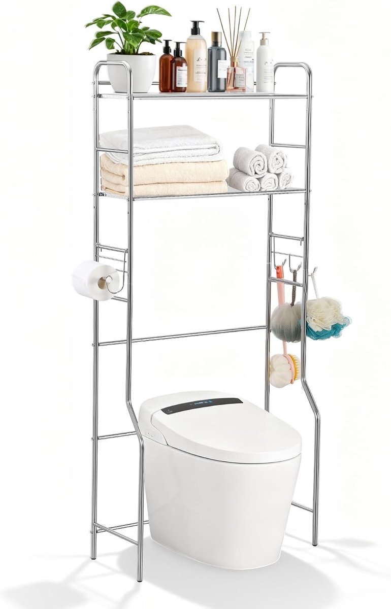 wasmachine rek - stevig metaal - ruimtebesparend - ideaal voor kleine wasruimtes - ShopVlot