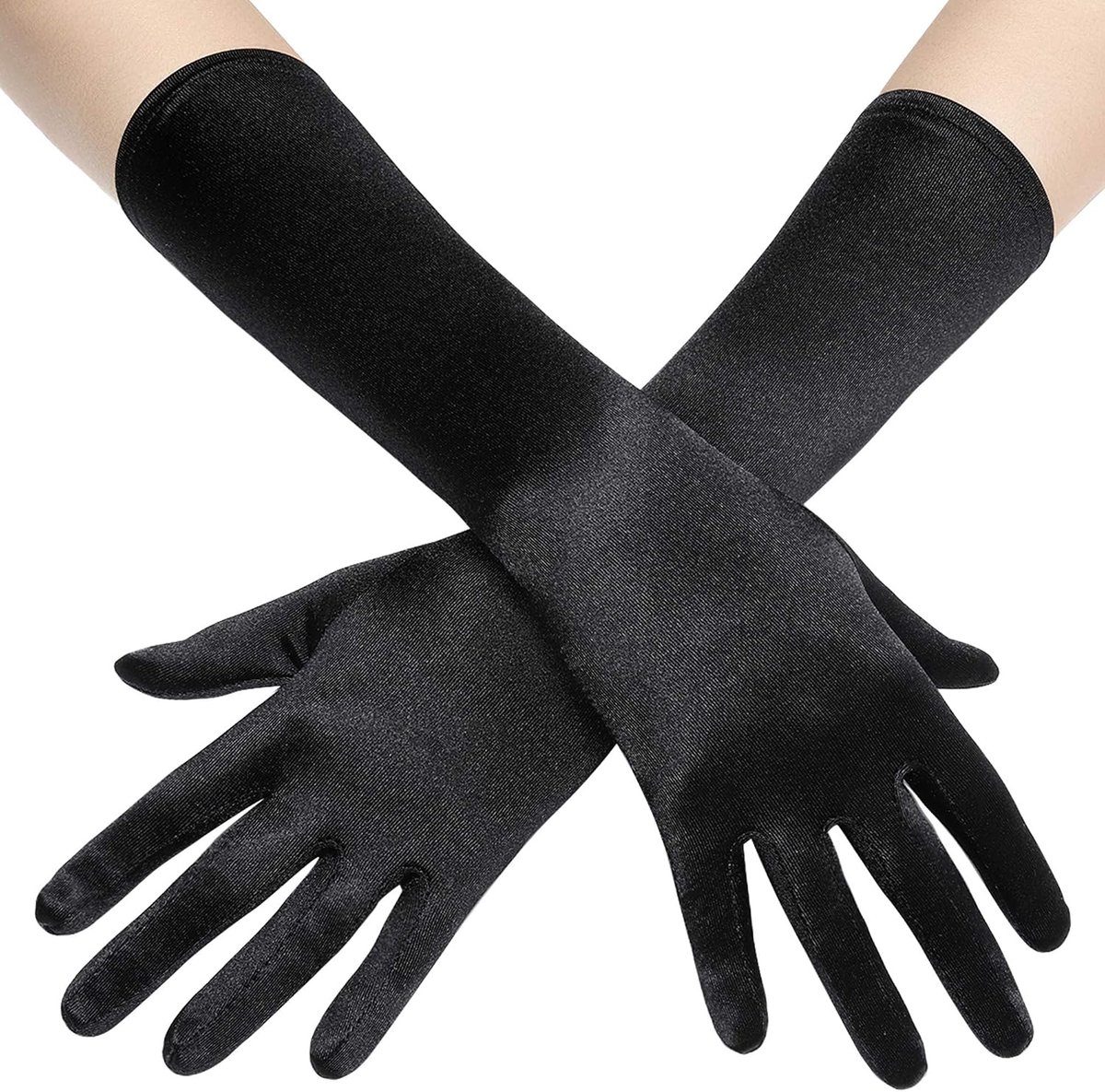 Lange opera handschoenen - satijn - elleboog lengte - elegant voor bruiloften - ShopVlot