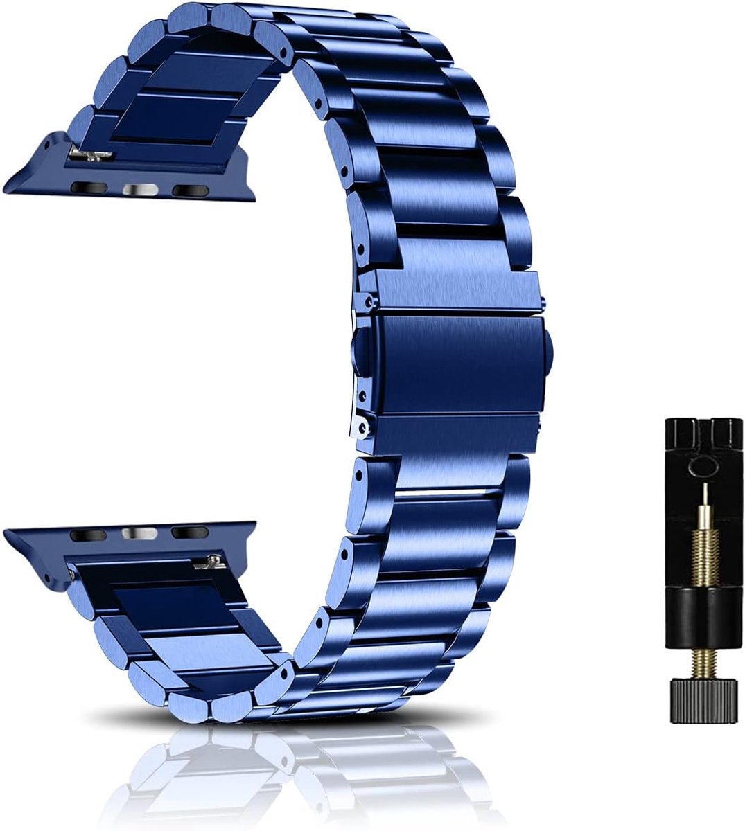 Metalen horlogeband 44 mm/42 mm/45 mm/49 mm - RVS horlogestrap - Unisex ontwerp - ShopVlot