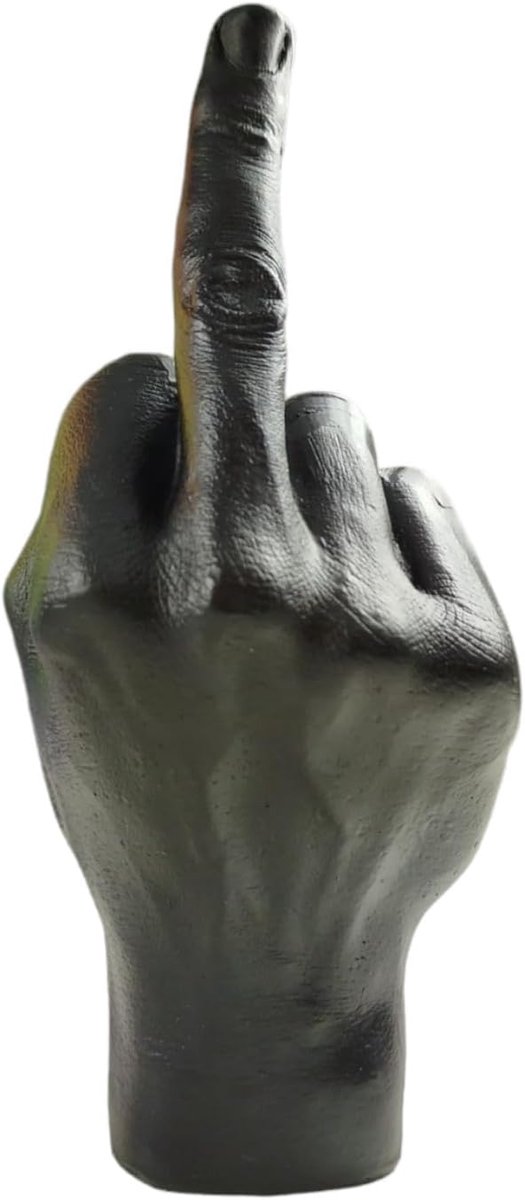 Decoratieve figuur - vingerafdruk ontwerp - polyresin - veelzijdig gebruik als sierhouder - ShopVlot