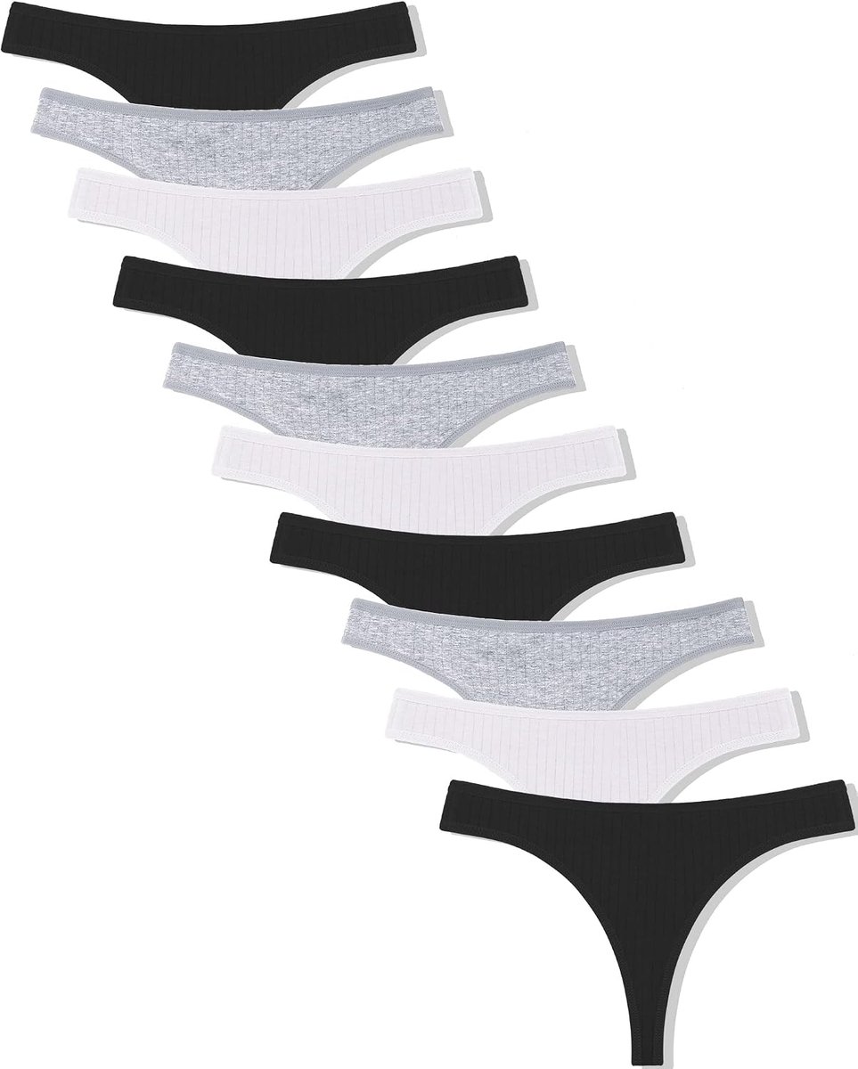Thong ondergoed dames S-XL - katoen - sexy en comfortabel - ideaal voor dagelijks gebruik - ShopVlot