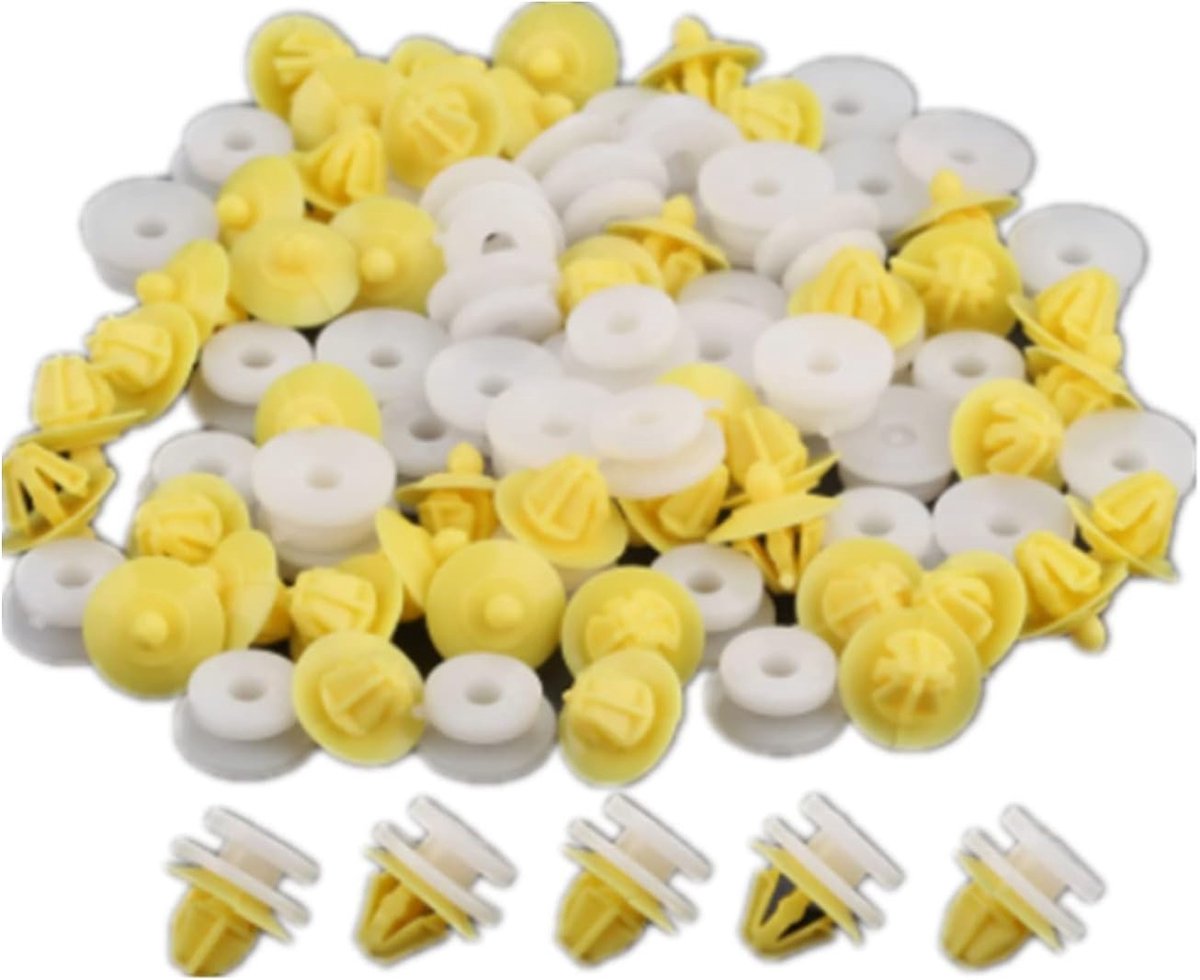 Viviance 50Pcs Interior Door Card Panel Plastic Clips Panel compatible with Renault Clio Megane Scenic Twingo - ShopVlot