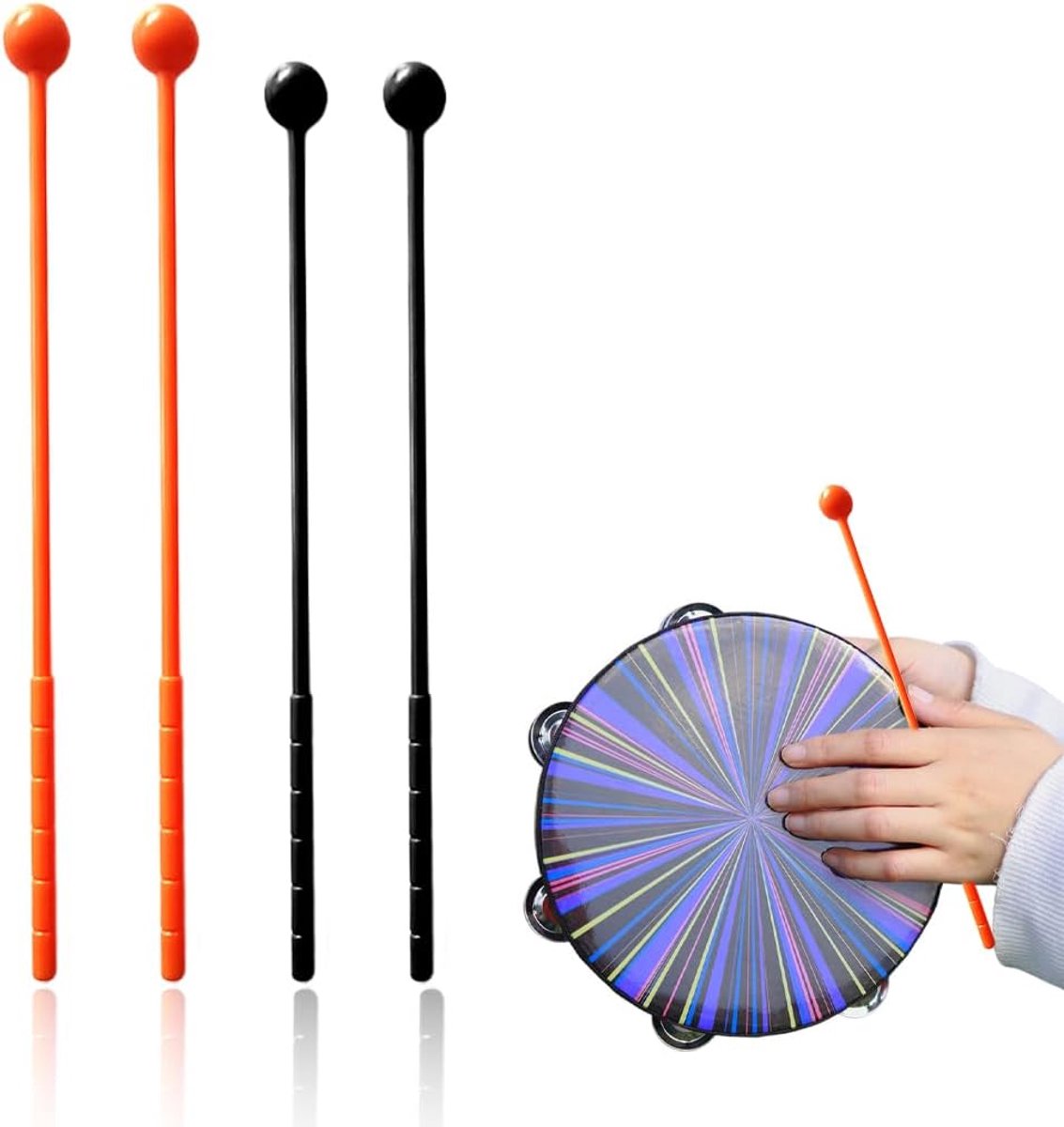 4 Pcs Xylophone Accessories, Percussions Drumsticks for Batteries, Marimba Accessories, Bell Drum Sticks for Chime - ShopVlot