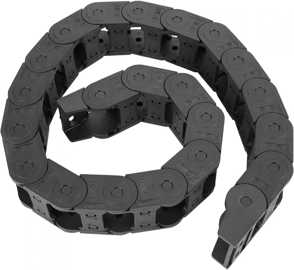 Nylon Cable Drag Chain, 100cm 25 x 38mm Nylon Open Both Sides Wire Carrier Drag Chain Engraving Machine Accessory - ShopVlot