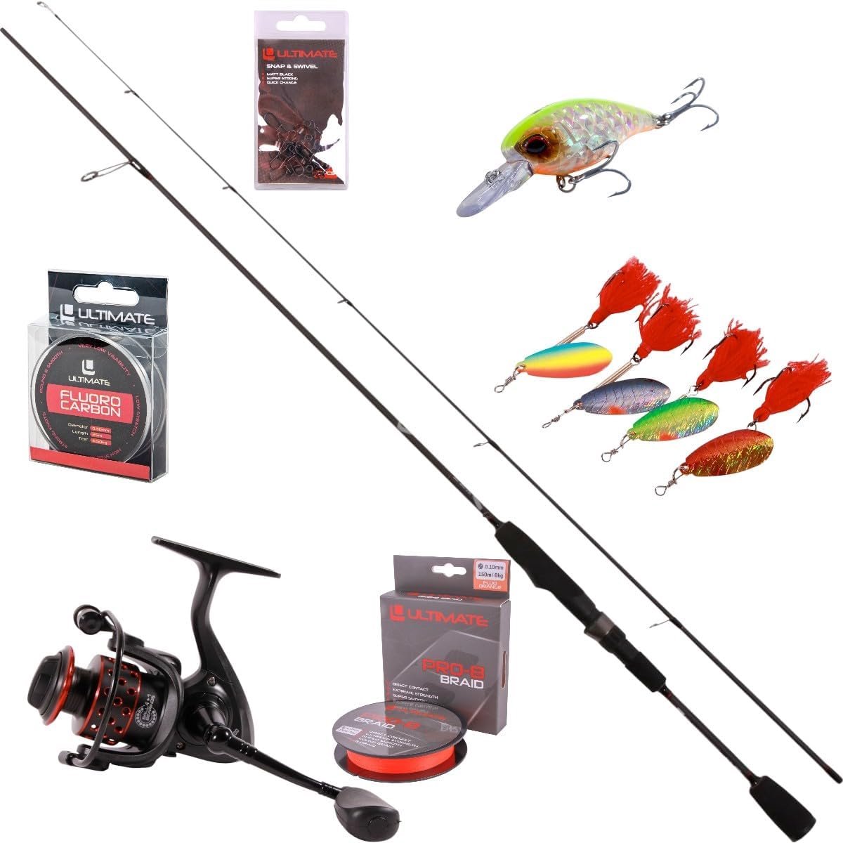 Ultimate Trout Lure Hengelset 1.80m (2-8g) - Forel Set - ShopVlot