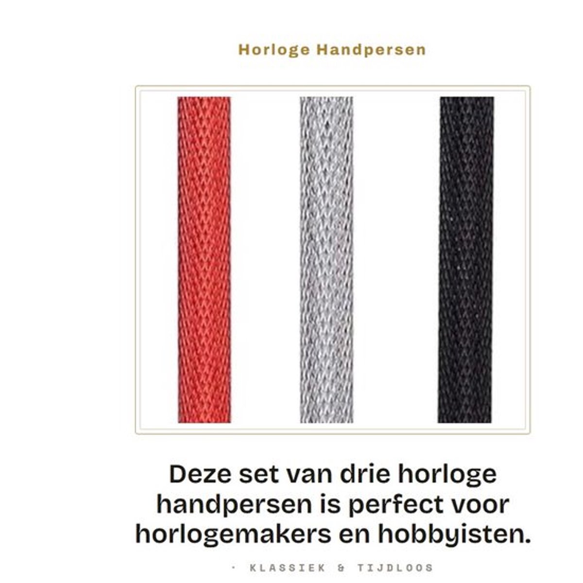 Horloge Reparatie Tool - Roestvrij Staal - Handpersen Set - 3 Stuks - 5 Verschillende Maten - Duurzaam en Stevig - Horloge Toolset