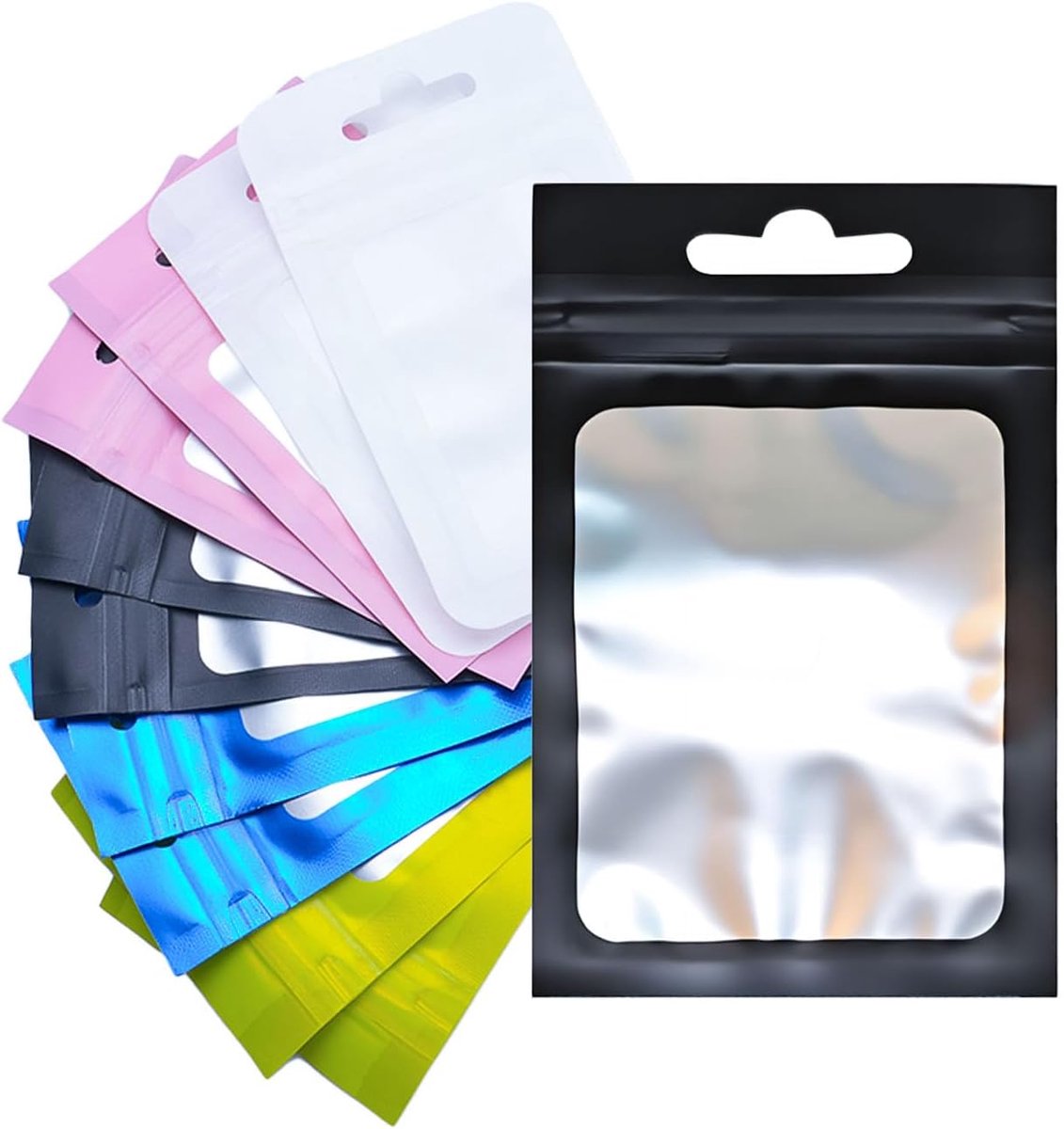 Mylar-zakjes 150 stuks - kleine plastic zakjes - holografisch ontwerp - ideaal voor sieraden en cadeau's - ShopVlot