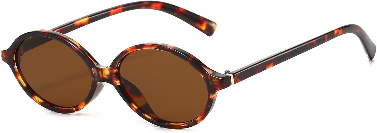 Retro ovalen zonnebril dames - smalle 90s vintage glazen - UV400 bescherming - stijlvol voor dagelijks gebruik - ShopVlot