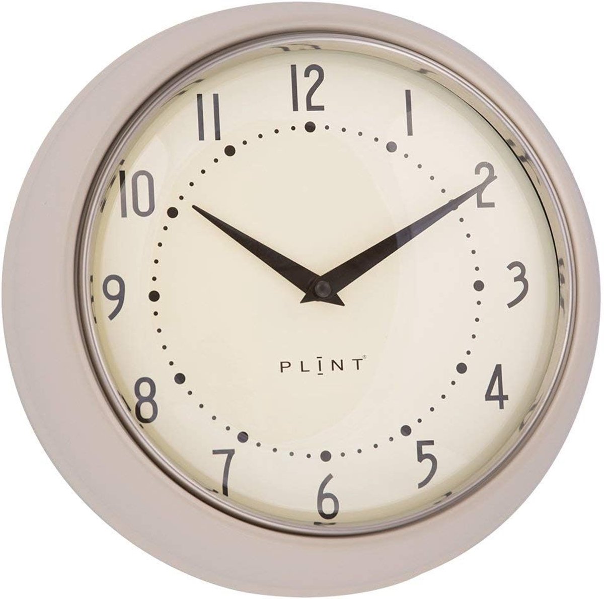 Wandklok retro - crème - Deens design - Perfect voor de keuken - ShopVlot