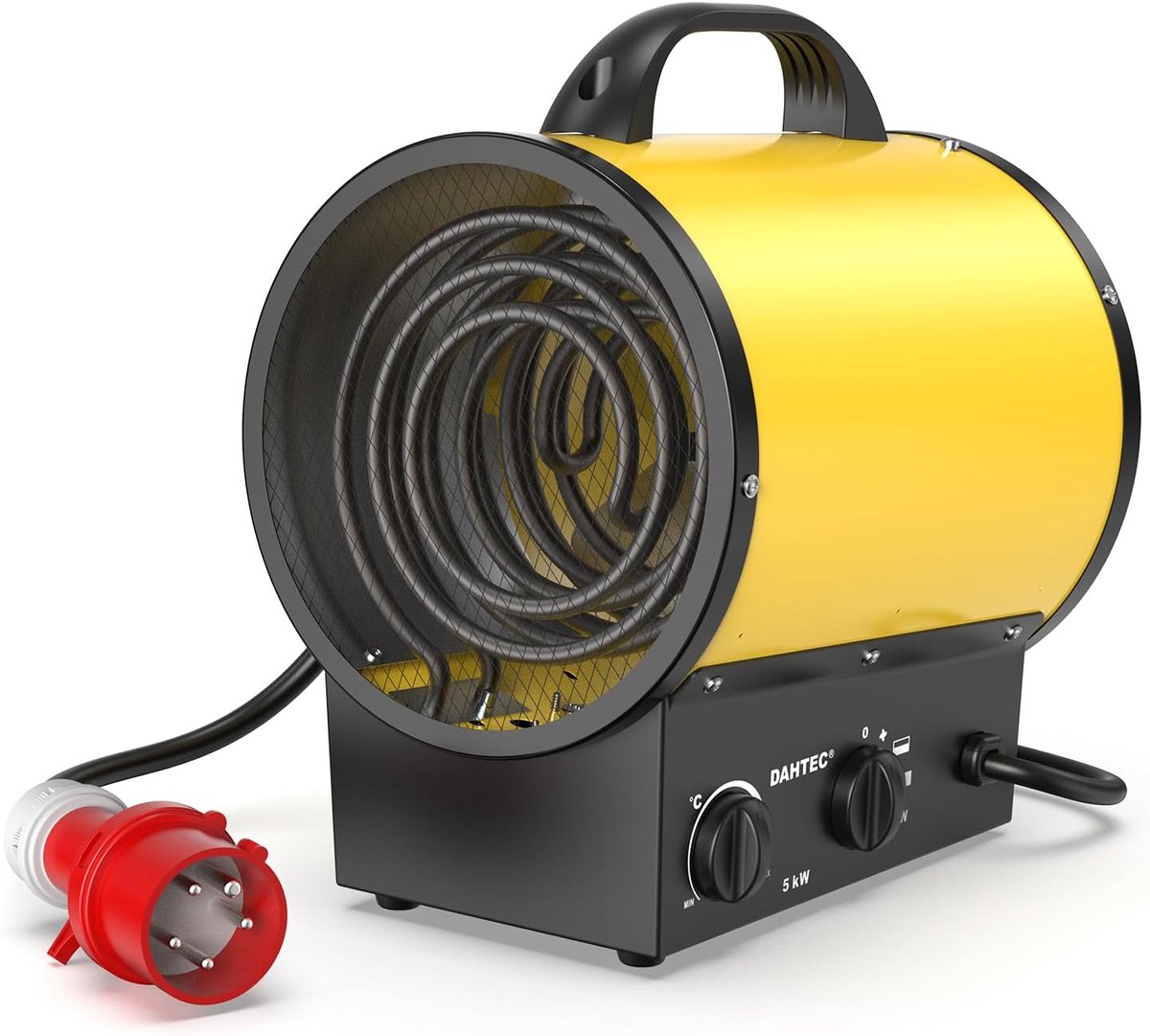 Ventilatorkachel 5000 W - Draagbare elektrische verwarming - Geel - Ideaal voor industrieel gebruik - ShopVlot