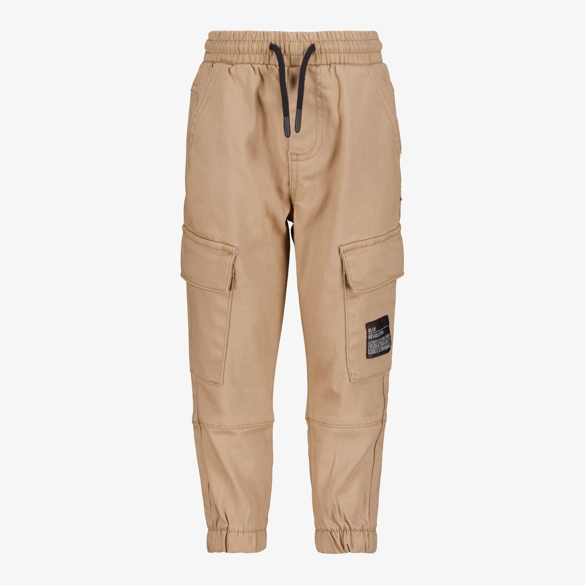 Unsigned jongens cargo joggingbroek beige - Maat 98/104 - Sweatpants