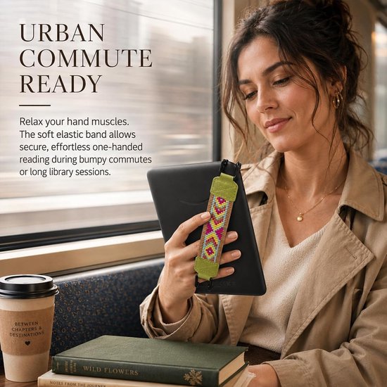 E-reader handstrap 6-8 inch - elastische vingerhouder - comfortabele grip - ideaal voor e-readers - ShopVlot — afbeelding 3
