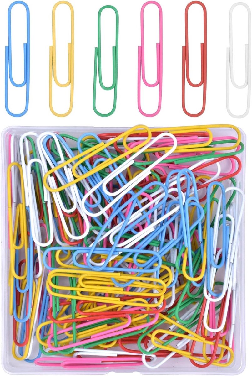 Kleurige Paperclips - Groen - 5 cm - Metalen Paperclips voor School en Kantoor