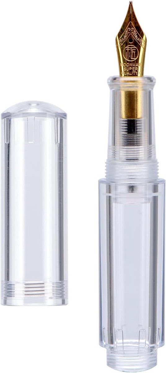 Vulpen mini formaat - transparante hars - fijne nib - perfect voor onderweg - ShopVlot