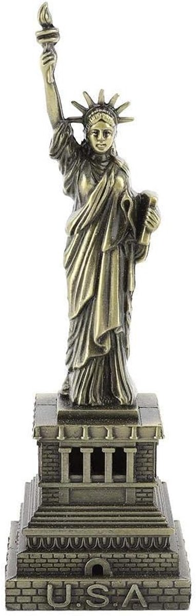 Metal Statue of Liberty - 15cm metalen beeld - decoratieve koperen figurine - perfect voor thuisdecoratie - ShopVlot