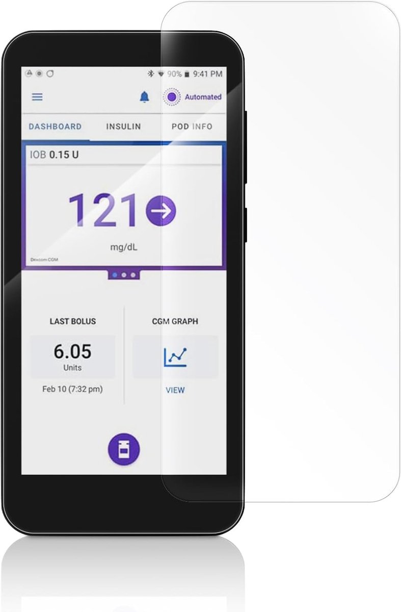 SnelShoppen - Beschermfolie Schermbeschermer voor Omnipod5 - Hoogwaardige Transparante Film - Ideaal voor Bescherming tegen Krassen en Stoten - Perfec
