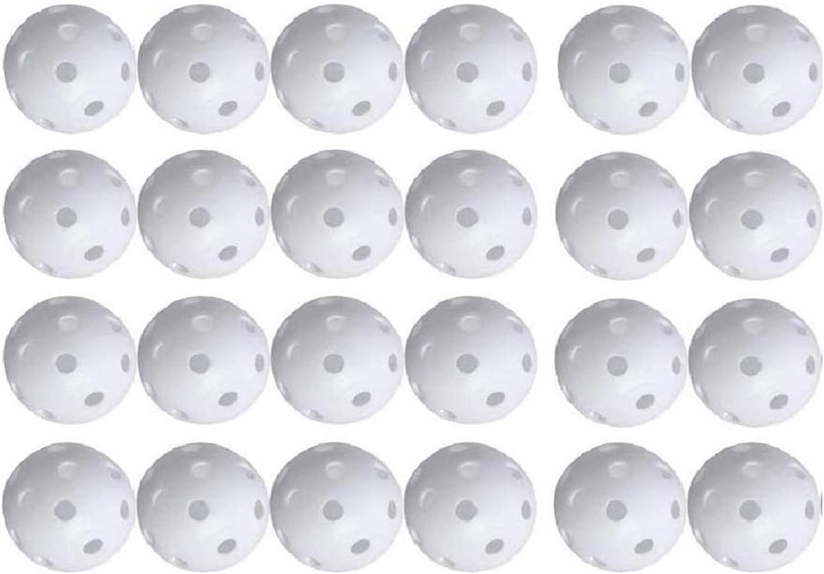 Lucht oefenballen 24 stuks - Golfballen voor training - Ideaal voor driving range - Geschikt voor binnen en buiten - ShopVlot