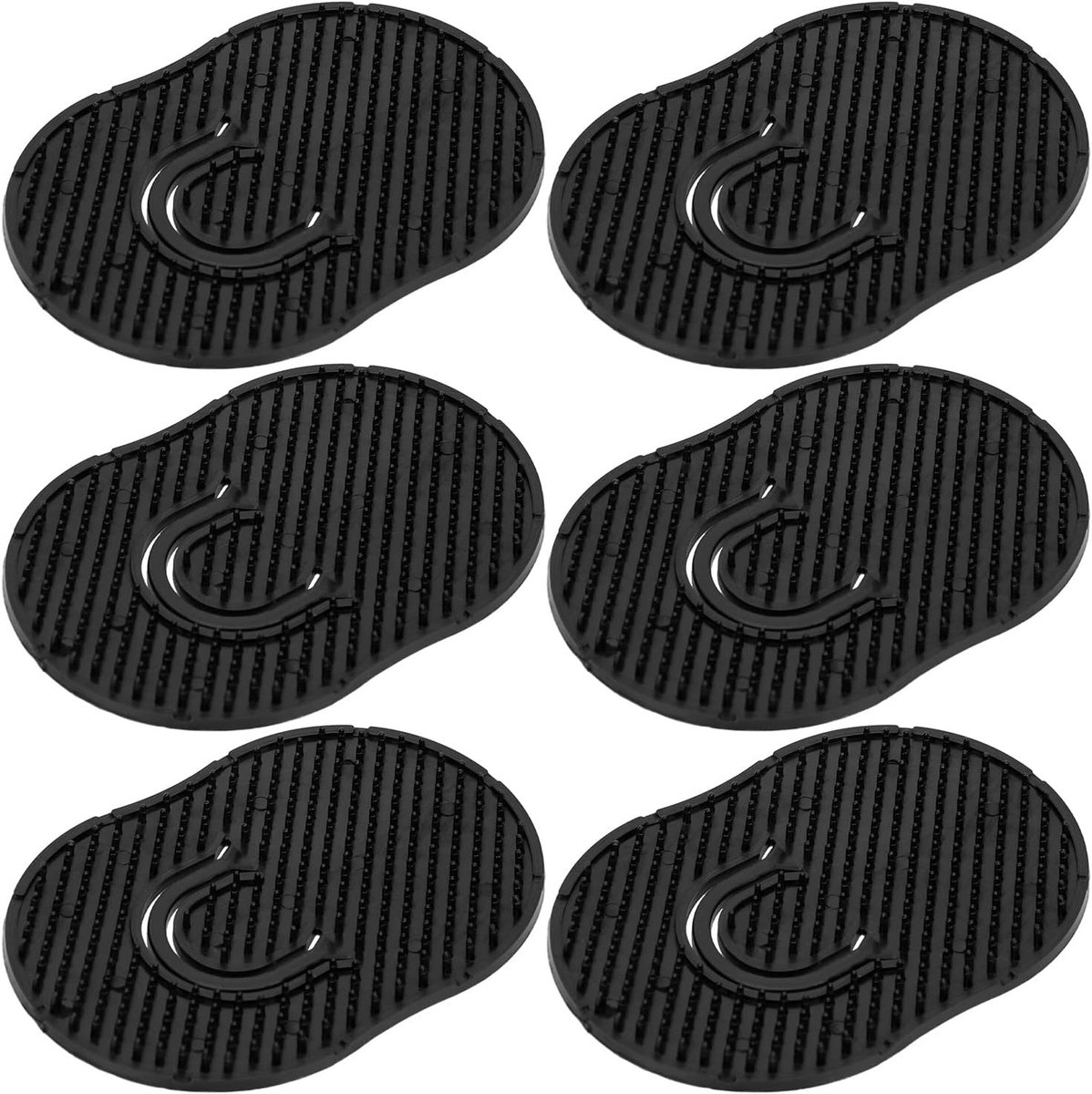 Palm Kam voor Mannen - Lichtgewicht Handmassageborstel - 6 Stuks Pocket Palm Kammen - Ideaal voor Thuis en Reizen - ShopVlot