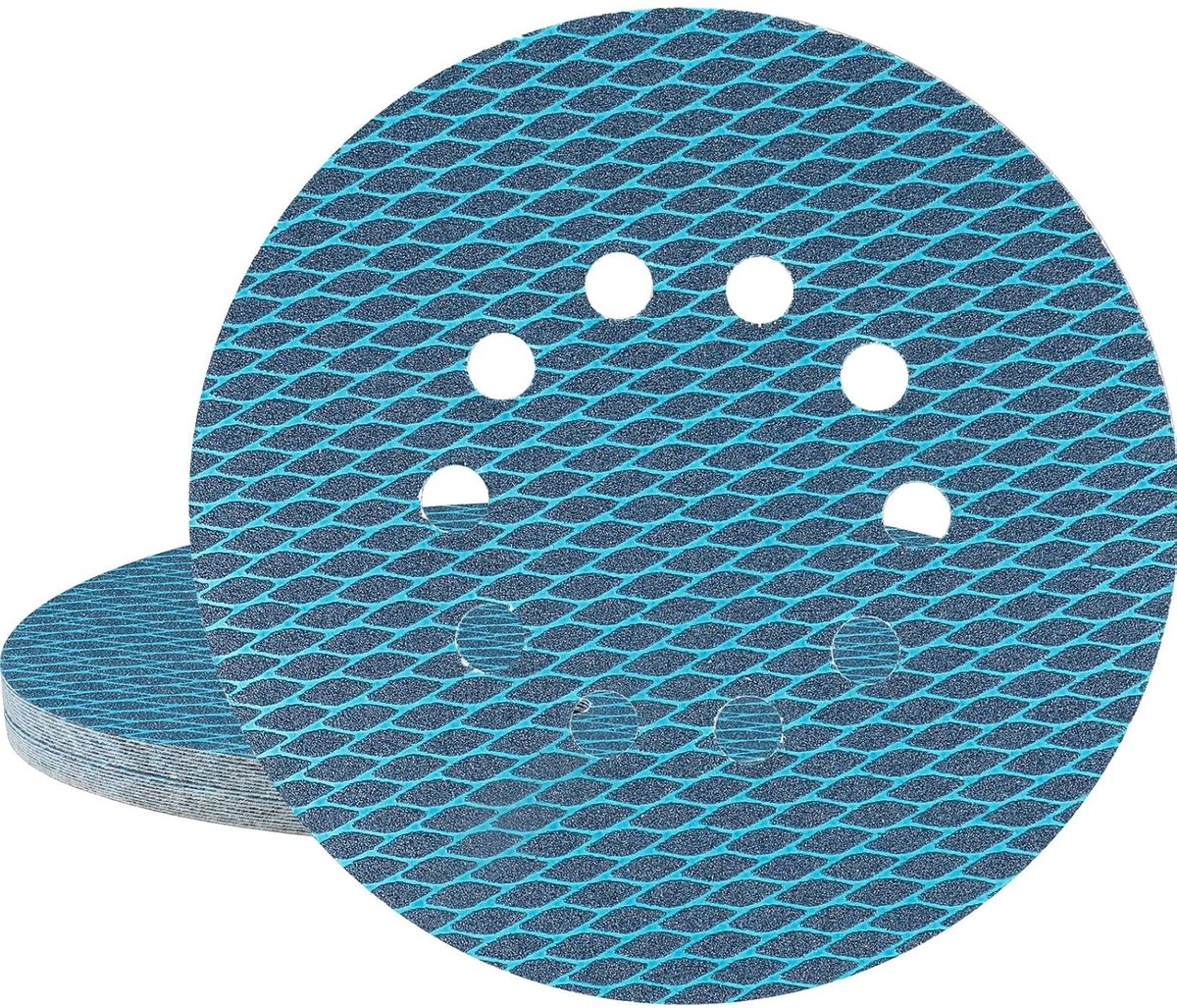 STEBRUAM Pack of 20 Sandpaper 225 mm P80 Sanding Discs 225 mm 10 Holes Diamond Shape for Dry Sanders Random Sander - ShopVlot