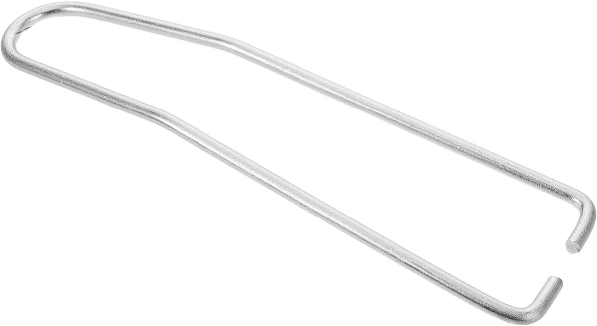 Trampoline Veer Trekgereedschap - Veerhaak Staal - Trampoline Onderhoud - Universele Compatibiliteit - 207 cm - Zilver