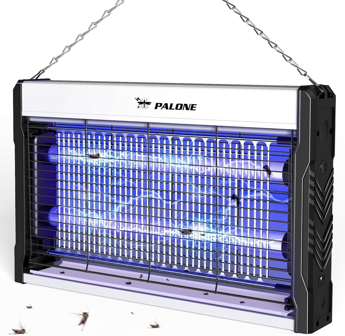 Thijox - Anti-Mugenlamp 3200V UV Elektrische Muggenreiniger voor Tuin en Camping, Muurbevestiging met Kabel, Fysieke Eliminatie van Muggen, Vliegen en