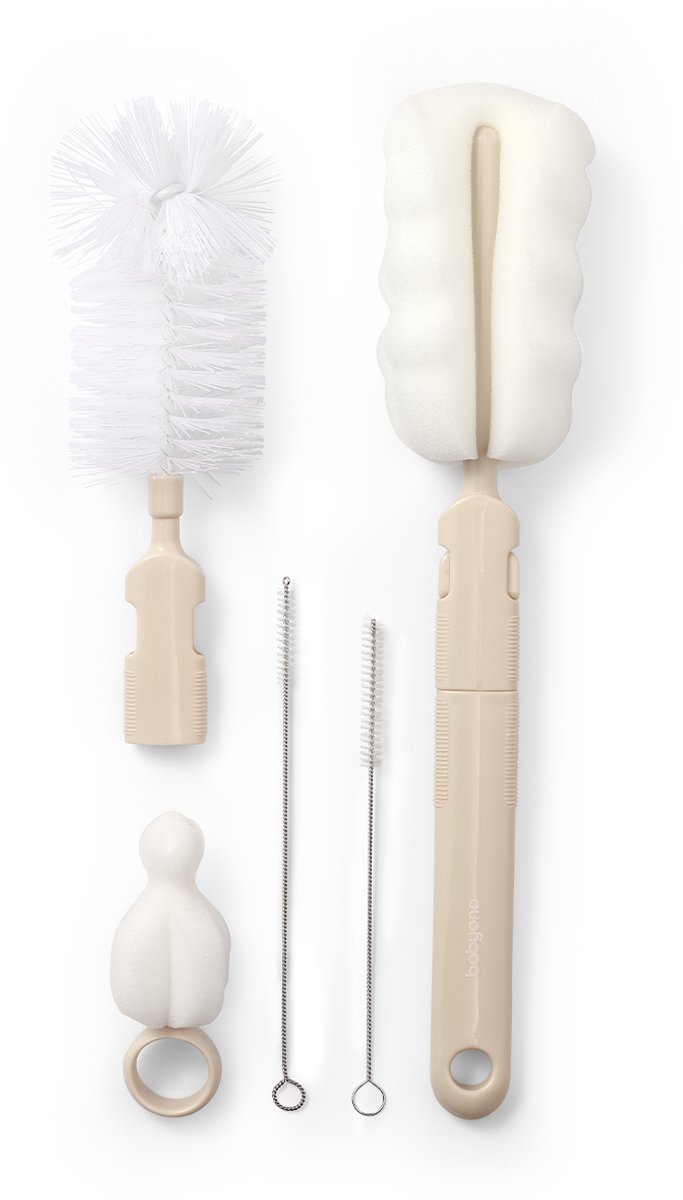 Baby Ono Beige Fles & Speen Borstel Set van Baby Ono — afbeelding 2