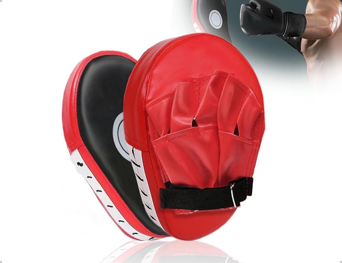 Kickbokshandschoenen voor Kinderen en Volwassenen - PU Bescherming voor Muay Thai, Karate en Taekwondo Training (Rood)