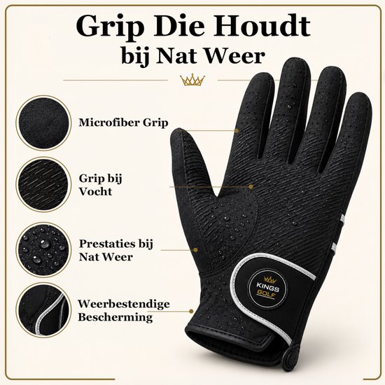 Regen golfhandschoenen (paar) van Merkloos — afbeelding 2